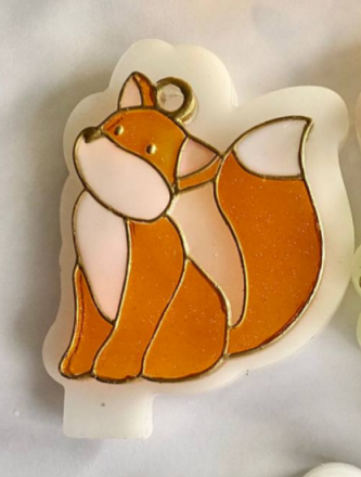 Молд №172 Лиса витражная 