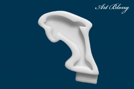 Молд №474 брошь Дельфин Флиппер (8,5 см) 