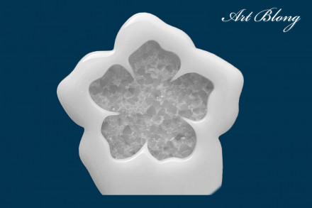 Молд №614 Цветок Crystals (с эффектом кристалл) 