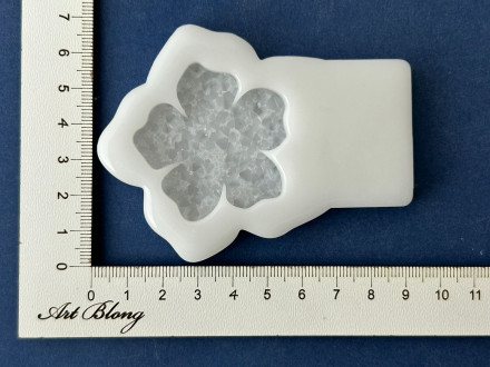 Молд №614 Цветок Crystals (с эффектом кристалл) 