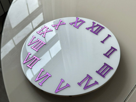 Зеркальные цифры Римские (12) фиолетовый Зеркальные цифры Римские (12) фиолетовый