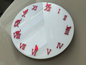 Зеркальные цифры Кошечки (12 цифр)  Красные   (размер считается от начала цифры до верхней части кошки, т.к. кошка и цифра это единое целое то есть это цифра, другие цифры без кошки ниже цифры с кошкой 