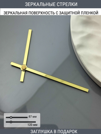 Набор для часов цифры стрелки деления золото (комп 103,121,133 ЗАГЛУШКА,золото)