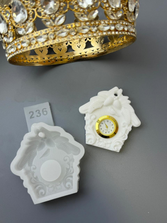 №236  Молд кукушка часы  с нишей для часов (часы покупайте отдельно) 