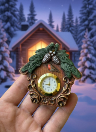 №236  Молд кукушка часы  с нишей для часов (часы покупайте отдельно) 