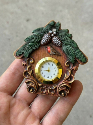 №236  Молд кукушка часы  с нишей для часов (часы покупайте отдельно) 
