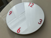 Зеркальные цифры Valencia  (4) Красные 