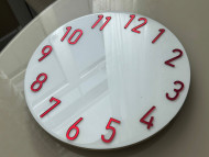 Зеркальные цифры Valencia (12) Красные  