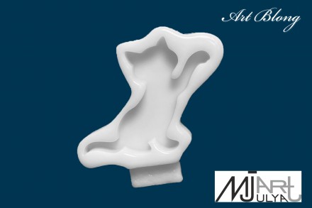 Молд №482 брошь Котик Молд №482 брошь Котик