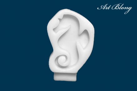 Молд №476 брошь Морской Конек 