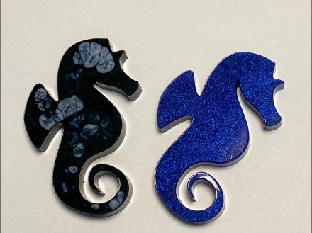 Молд №476 брошь Морской Конек 