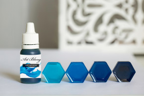 №4 Blue Lagoon / Голубая лагуна (Полупрозрачный краситель для смолы) 10 мл. 1 1 1