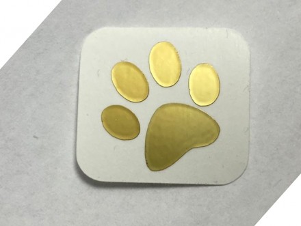 №25  Наклейка (золото) Sticker   1