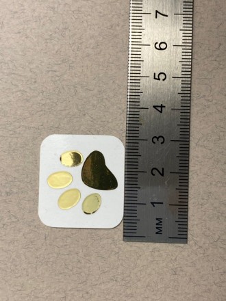 №25  Наклейка (золото) Sticker   1