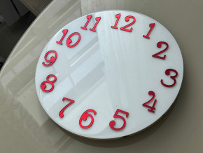 Зеркальные цифры Classic Premium (12) Красные 