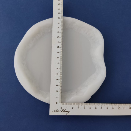 № 662 Coaster with "live" edge by @vnutriart (Mould)