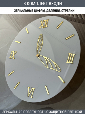 Набор для часов цифры стрелки деления золото (комп 101,123,131,ЗАГЛУШКА,золото)