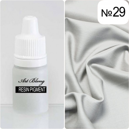 №Т-29 Краситель для смолы (Тюбик) Resin Pigment (Светло-Серый)