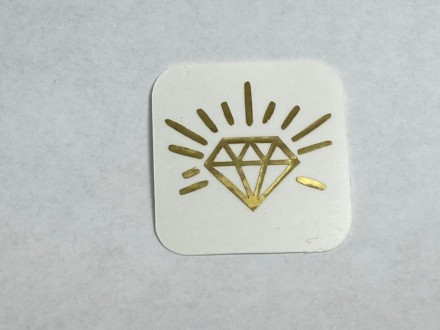 №50 Наклейка (золотые ) Sticker     