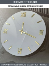 Набор для часов цифры стрелки деления золото (комп 103,123,131,ЗАГЛУШКА,золото)