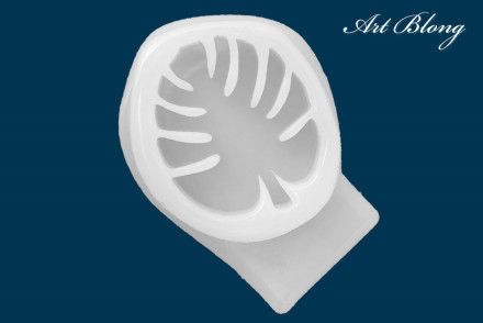 Молд №653 Монстера брошь 