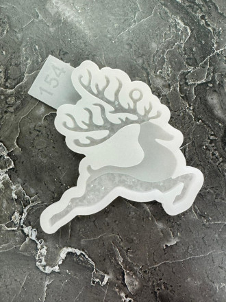 №154 Молд Олень Кристаллический  Новогодний  