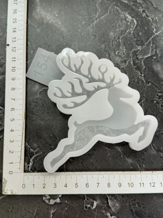 №154 Молд Олень Кристаллический  Новогодний  