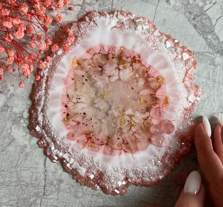 №807 Coaster with crystal edge (Mold)