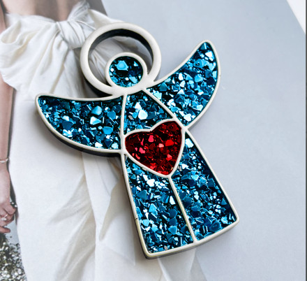 №162 Молд Ангел с кантиком кристал.