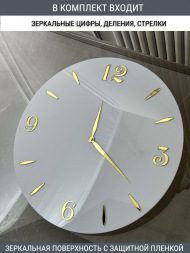 Набор для часов цифры стрелки деления золото (комп 102,121,133, ЗАГЛУШКА,золото)