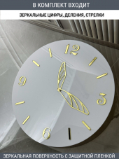 Набор для часов цифры стрелки деления золото (комп 101,123,133, ЗАГЛУШКА,золото)