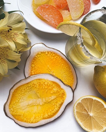 №616 Lemon Coaster (13 cm) by @veter.i.voda