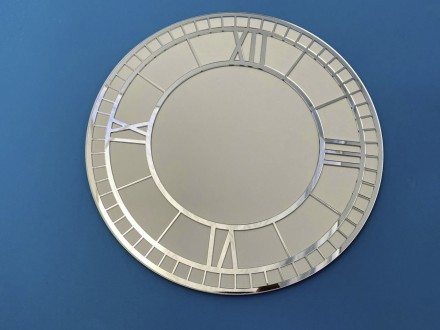 №34 Зеркальный циферблат для часов серебро