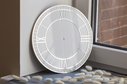 №34 Зеркальный циферблат для часов серебро