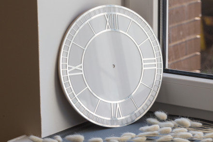 №34 Зеркальный циферблат для часов серебро