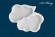 №668 Молд Два Облака (8 см )Small  Метрика для малыша (малое облако)  