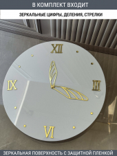 Набор для часов цифры стрелки деления золото (комп 101,122,131,ЗАГЛУШКА,золото)