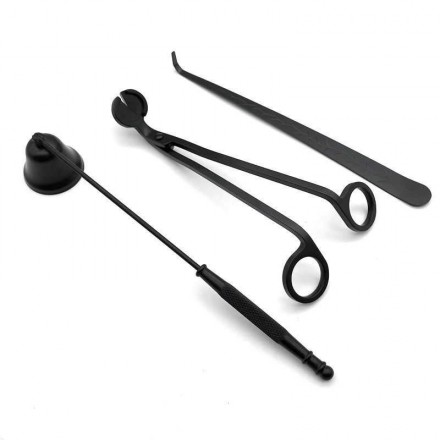 Набор ЧЕРНЫЙ ножниц из нержавеющей стали триммер для фитилей набор инструментов для резки свечей