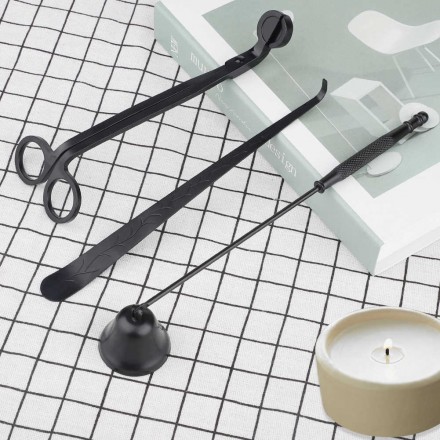 Набор ЧЕРНЫЙ ножниц из нержавеющей стали триммер для фитилей набор инструментов для резки свечей