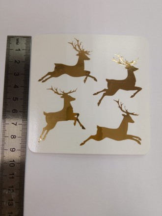 №76  Наклейка (золото) Sticker 