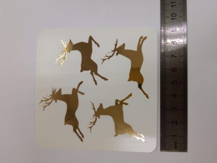 №76  Наклейка (золото) Sticker 