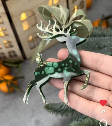 №188 Молд Олень Новогодний 