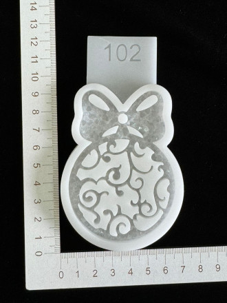 Молд №102 шар с узором (crystal) 