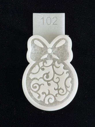 Молд №102 шар с узором (crystal) 