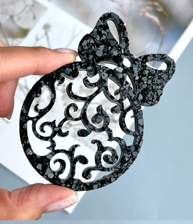 Молд №102 шар с узором (crystal) 