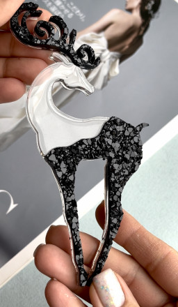 №131 Молд олень (рога и низ кристал.) 