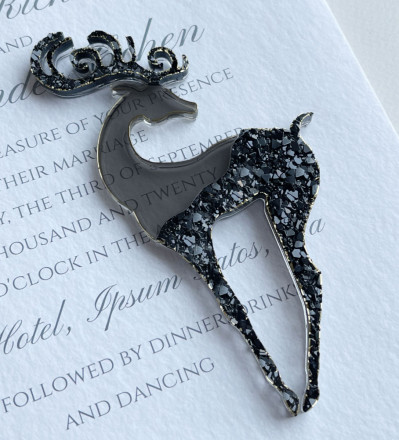 №131 Молд олень (рога и низ кристал.) 