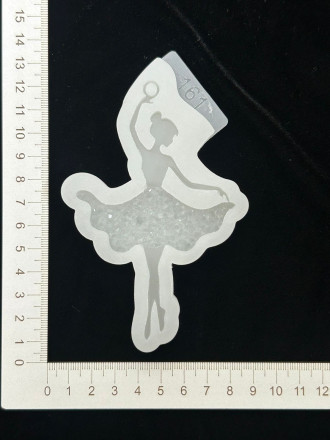 №161 Молд балерина с кристаллической юбкой №161 Молд балерина с кристаллической юбкой