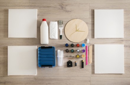 Fluid Art Набор №4 холст 30х30 4шт