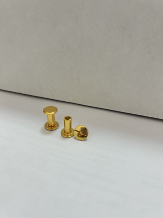 Винт №4 для молда зеркало 1,2 см (Комплект: Гильза + винт) 